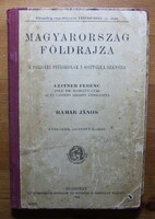 Könyv, Leitner Ferenc-Magyarország földrajza polgári fiúiskolák számára 1923