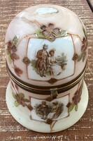 French antique glass jewelry box.