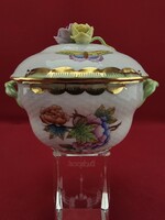 Herendi Viktória mintás füles bonbonier