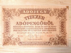 10 000 adópengő 1946