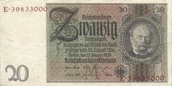20 reichsmark reichsmarka 1929 Németország Vízjel Werner von Siemens 3.