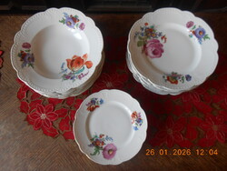 Zsolnay antik gyöngyös tányér készlet