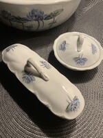 Antik porcelán lótuszmintás mosdószett