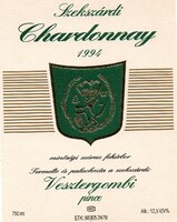 Boros címke: Szekszárdi Chardonnay.