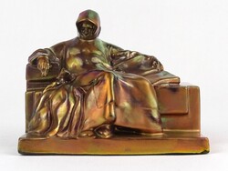 1N082 Eozin mázas Zsolnay Anonymus szobor