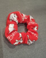 Coca Cola karácsonyi, jegesmedvés hajfodor, hajgumi, kézműves