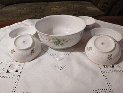 Hollóházi Erika mintás kompótos készlet