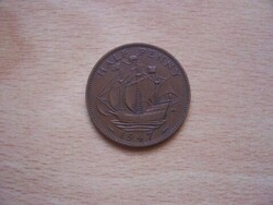 Egyesült Királyság - Anglia 1/2 (Half)​ Penny 1947 Georg V.