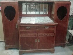 Szecessziós tálaló, 120cm magas