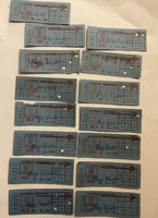 BKV Autóbusz vonaljegy 15 db 3 ft