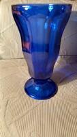 Kobaltkék üveg  parfé kehely pohár