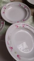 Hollóházi porcelán leveses mély tányér