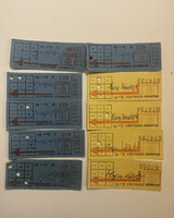 BKV Autóbusz és villamos vonaljegy 6 és 4 db 2 és 3 ft