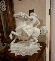 Antik Herendi lovas szobor!