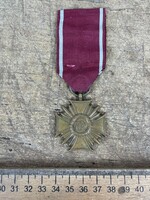 -AV920- Régi Kitüntetés Lengyel Népköztársaság Érdemkereszt