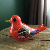 Régi JOSKA Crystal üveg kézműves madár szobor