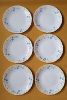 Vintage Arcopal 6 db opálüveg desszertes kistányér