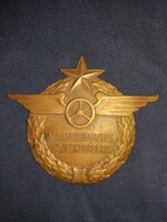 Régi magyar BALESETMENTES KÖZLEKEDÉSÉRT - busz plakett 10 x 8 cm a képek szerint