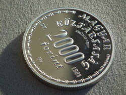1998 Eötvös Loránd szül. 150. évf. ezüst 2000 Ft PROOF (tükörveret) emlékérme, 30 db-os PRÓBAVERET