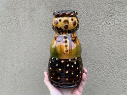 Kiss Andrea (1948-2012) figurális kerámia kancsó. Mesterei: Gorka Géza, Domanovszky György