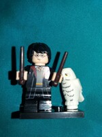 MINŐSÉGI LEGO kompatibilis bootleg HARRY POTTER- HARRY + Hedvig bagoly játék figura a képek szerint