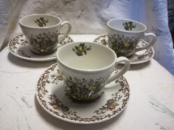 Royal Tudor Stoke-on-Trent angol fajansz kávés szett