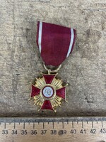 -AV919- Régi Kitüntetés Lengyel Népköztársaság Érdemkereszt