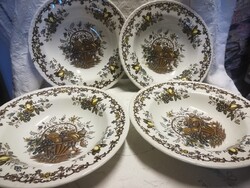 Royal Tudor Stoke-on-Trent angol fajansz mély tányér