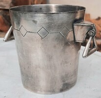 Antik Art Deco HACKER ezüstözött jégvödör