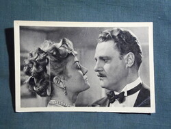 Képeslap,film,mozi,művészet,Temesi Hédi.Ungvári László színész,1956-