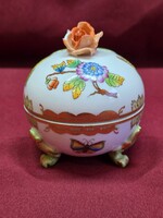 Herendi Viktória mintás rózsafogós pici bonbonier