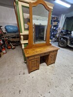 Szecessziós fésülködő asztal, toalett tökör