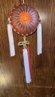 Japanese Kazari Temari Hanging Ornament – Hand Embroidered Silk with Tassels