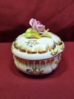 Herendi Viktória mintás rózsafogós bonbonier