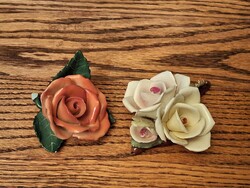 Herendi piros rózsa és rózsacsokor