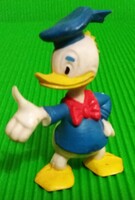 Vintage kemény műanyag Donald kacsa FIGURA 6 cm -  Walt Disney Productions KÖRPECSÉTES szép állapotú