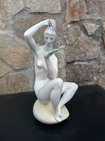 Zsolnay art deco Török János női akt