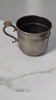 Antik fém tea szűrő pohár
