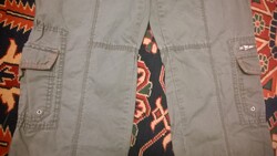 Cargo nadrág olivzöld, 7 zseb, szár felcsatolható, strapabíró anyag 40-es