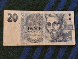 Cseh 20 Koruna (1994) – I. Přemysl Otakar – Forgalomból kivont bankjegy
