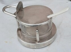 ALESSI Officina ezüstözött cukortartó - Ettore Sottsass tervezés