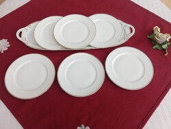 Antik Rosenthal hat személyes szendvicses.sütis készlet..