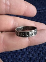 Antik “nefeljts” ezüst karika gyűrű