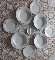Vintage Kolozsvári Iris porcelán étkészlet (13 részes)