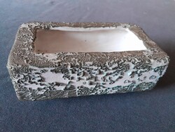 Retro kerámia Mihály Béla keramikus ikebana tálja 17 cm hosszú