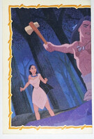 Pocahontas rajzfilm eredeti PANINI 1995 beragasztós matrica (189)