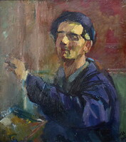 Iván Szilárd (1912 - 1988) " FESTŐI ÖNARCKÉP "