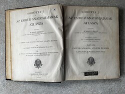 Sobotta J.: Az ember anatómiájának atlasza – I–III. rész (komplett, Budapest, Franklin-Társulat)