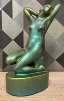 MÁSODIK ZSOLNAY AUKCIÓ! Antik Zsolnay eozinos figura! Hibátlan állapotban! Gyönyörű!