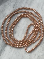 Valódi barokk igazgyöngy nagyon szép lazac színű exra hosszú